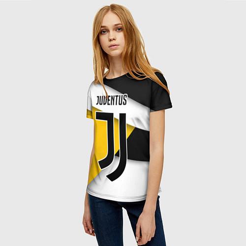 Женская футболка FC Juventus / 3D-принт – фото 3