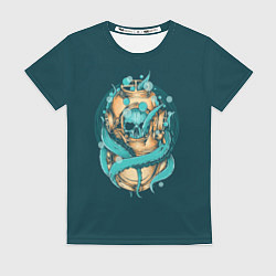 Женская футболка Морской осьминог