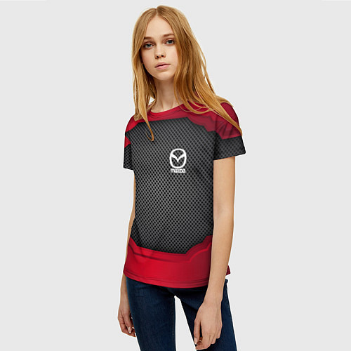 Женская футболка Mazda: Metal Sport / 3D-принт – фото 3