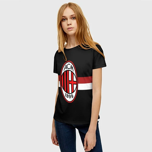 Женская футболка AC Milan 1899 / 3D-принт – фото 3