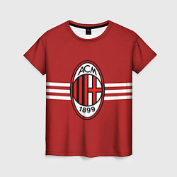 Футболка женская AC Milan 1899, цвет: 3D-принт