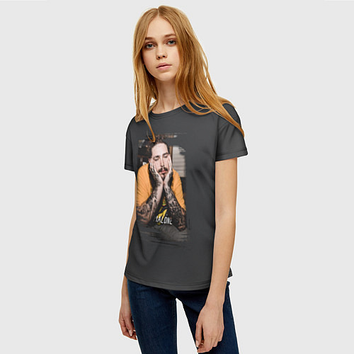 Женская футболка Post Malone / 3D-принт – фото 3