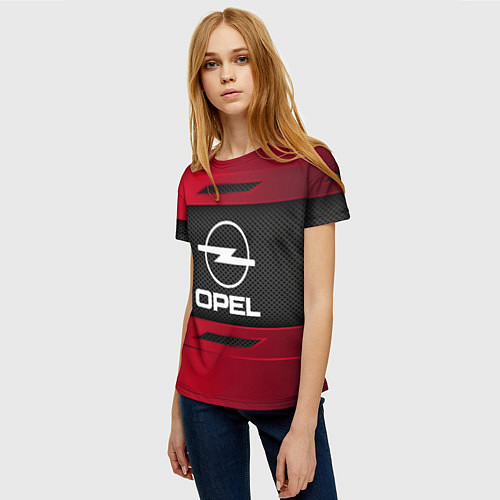 Женская футболка Opel Sport / 3D-принт – фото 3
