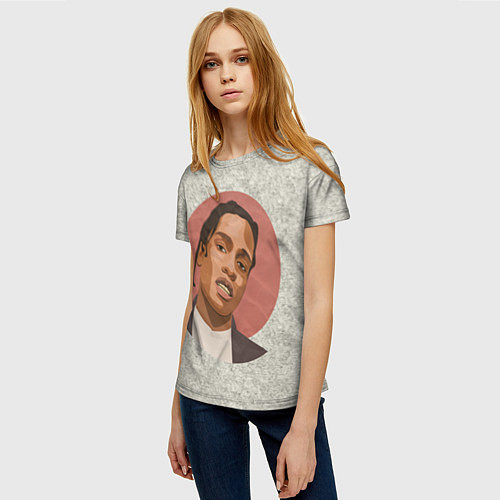 Женская футболка ASAP Rocky: Runrise / 3D-принт – фото 3