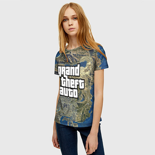 Женская футболка GTA / 3D-принт – фото 3