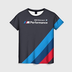 Футболка женская BMW M Performance, цвет: 3D-принт
