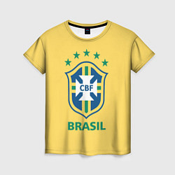Футболка женская Brazil Team, цвет: 3D-принт