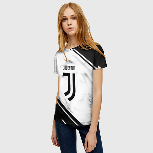 Женская футболка Juventus / 3D-принт – фото 3