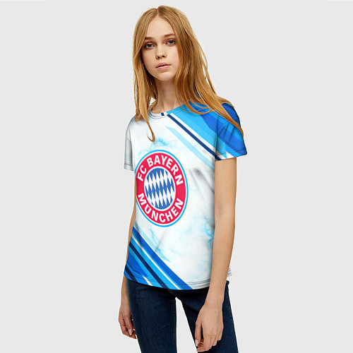 Женская футболка Bayern Munchen / 3D-принт – фото 3