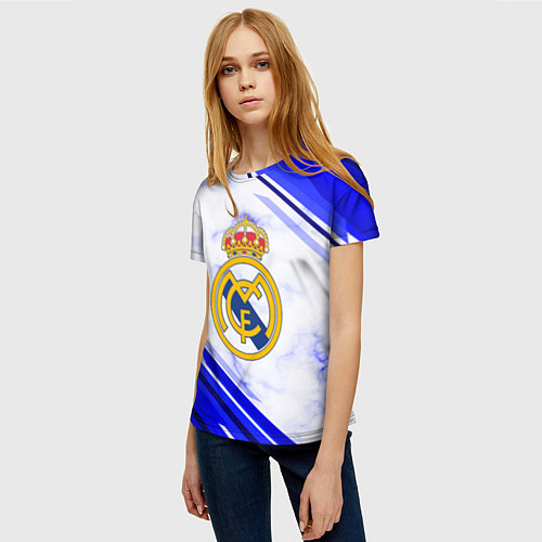 Женская футболка Real Madrid / 3D-принт – фото 3