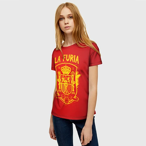 Женская футболка La Furia / 3D-принт – фото 3
