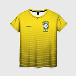 Футболка женская Brazil Team: WC 2018, цвет: 3D-принт