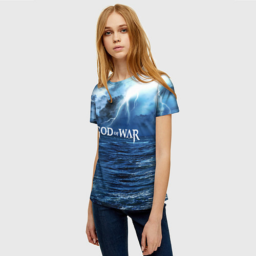 Женская футболка God of War: Sea ​​rage / 3D-принт – фото 3