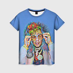 Футболка женская 6IX9INE SWAG, цвет: 3D-принт