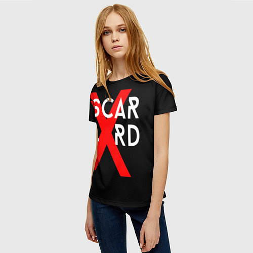 Женская футболка Scarlxrd Logo / 3D-принт – фото 3