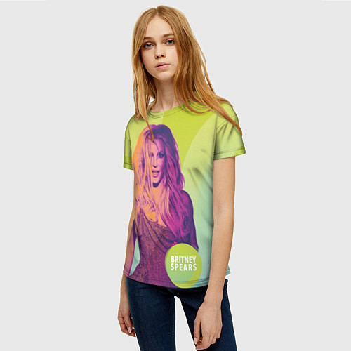 Женская футболка Britney Spears / 3D-принт – фото 3
