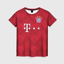 Футболка женская FC Bayern Home 18-19, цвет: 3D-принт