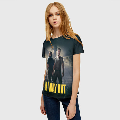 Женская футболка A Way Out / 3D-принт – фото 3