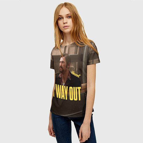 Женская футболка Vincent: A Way Out / 3D-принт – фото 3