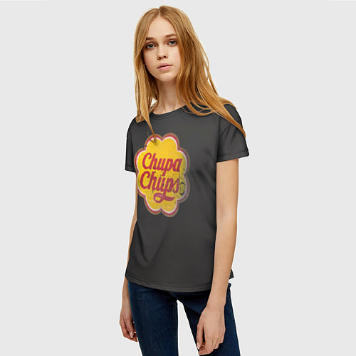 Женская футболка Chupa-Chups: Vintage / 3D-принт – фото 3