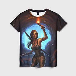 Футболка женская Tomb Raider: Cave, цвет: 3D-принт