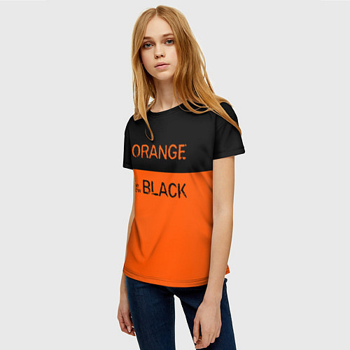 Женская футболка Orange Is the New Black / 3D-принт – фото 3