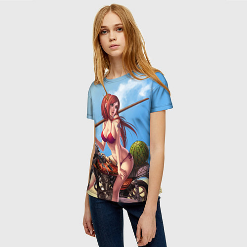 Женская футболка Fairy Tail Girl / 3D-принт – фото 3