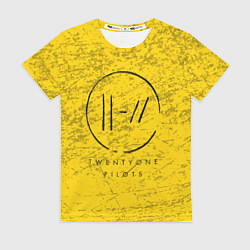 Футболка женская 21 Pilots: Yellow Grunge, цвет: 3D-принт