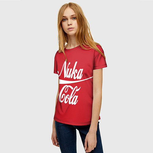 Женская футболка Nuka Cola / 3D-принт – фото 3