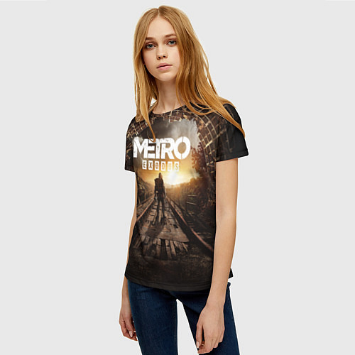 Женская футболка Metro Exodus: Sunset / 3D-принт – фото 3
