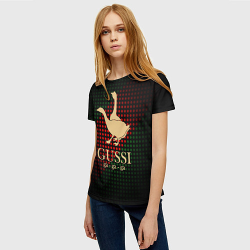 Женская футболка GUSSI EQ Style / 3D-принт – фото 3
