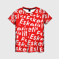 Футболка женская Esketit Pattern, цвет: 3D-принт