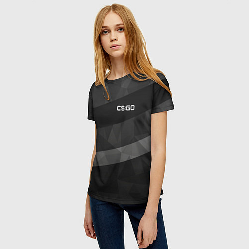 Женская футболка CS:GO Graphite / 3D-принт – фото 3