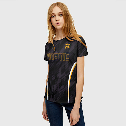 Женская футболка Cs:go - Fnatic The Form 2022 / 3D-принт – фото 3