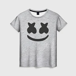 Футболка женская Marshmello: Grey Face, цвет: 3D-принт