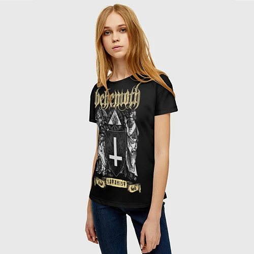 Женская футболка Behemoth: Satanist / 3D-принт – фото 3
