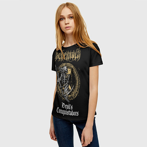 Женская футболка Behemoth: Devil's Conquistador / 3D-принт – фото 3