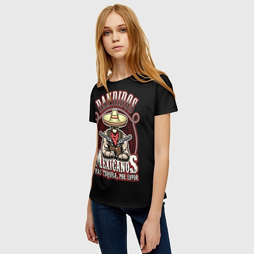 Женская футболка Bandidos / 3D-принт – фото 3