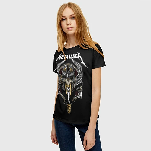 Женская футболка Metallica: Hard Metal / 3D-принт – фото 3