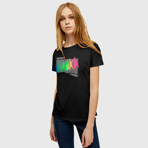 Женская футболка Mishka NYC x Tessa Violet / 3D-принт – фото 3