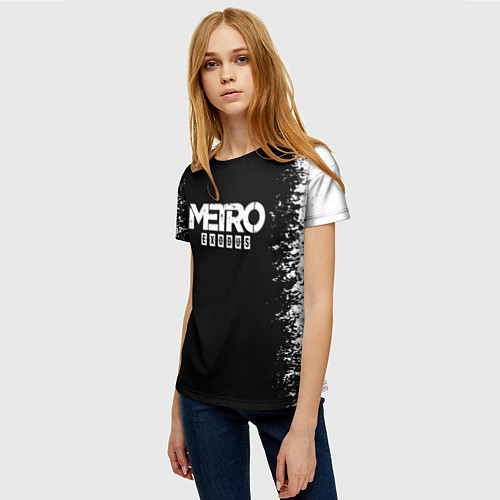 Женская футболка METRO EXODUS / 3D-принт – фото 3
