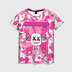 Футболка женская Marshmello: Pink Fashion, цвет: 3D-принт