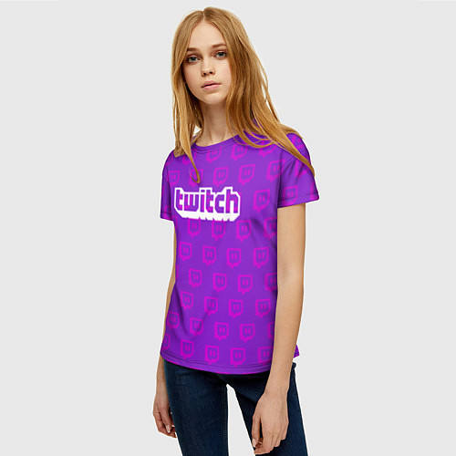 Женская футболка Twitch Online / 3D-принт – фото 3