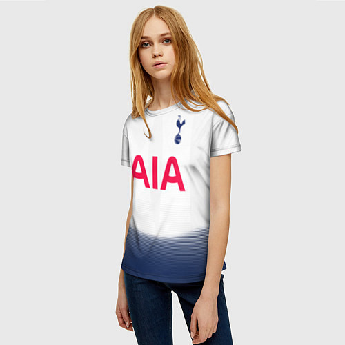 Женская футболка FC Tottenham: Dele Alli Home 18-19 / 3D-принт – фото 3