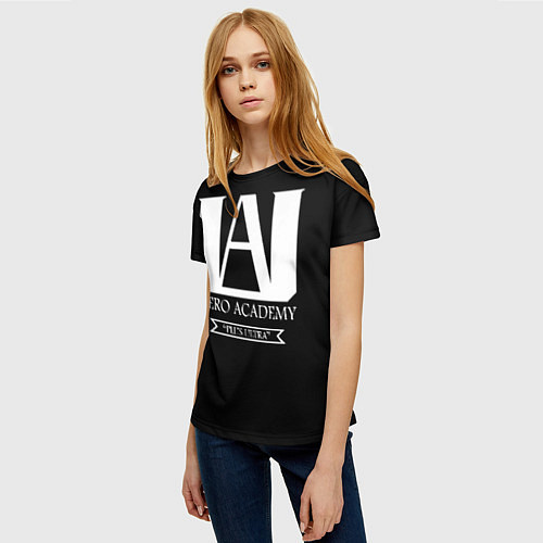 Женская футболка UA HERO ACADEMY logo / 3D-принт – фото 3