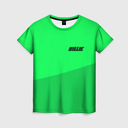 Женская футболка Billie Eilish: Duo Green