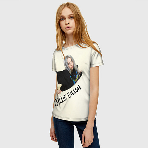 Женская футболка BILLIE EILISH / 3D-принт – фото 3