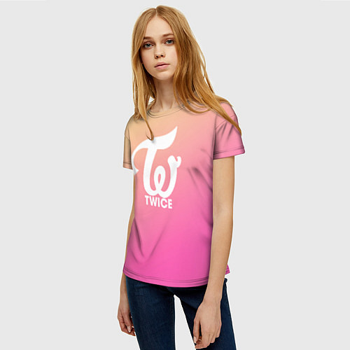 Женская футболка TWICE / 3D-принт – фото 3