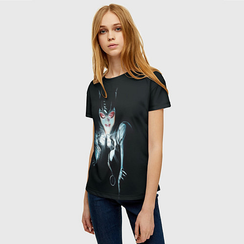 Женская футболка Catwoman / 3D-принт – фото 3
