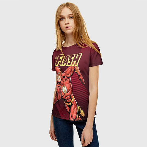 Женская футболка The Flash / 3D-принт – фото 3